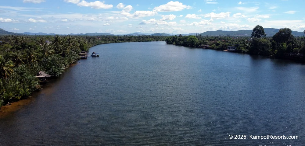 Scenes around Kampot, Cambodia. Cambodia's top resort destination.