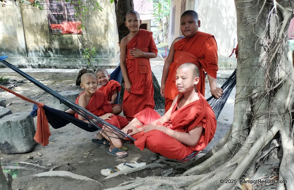 Scenes around Kampot, Cambodia. Cambodia's top resort destination.
